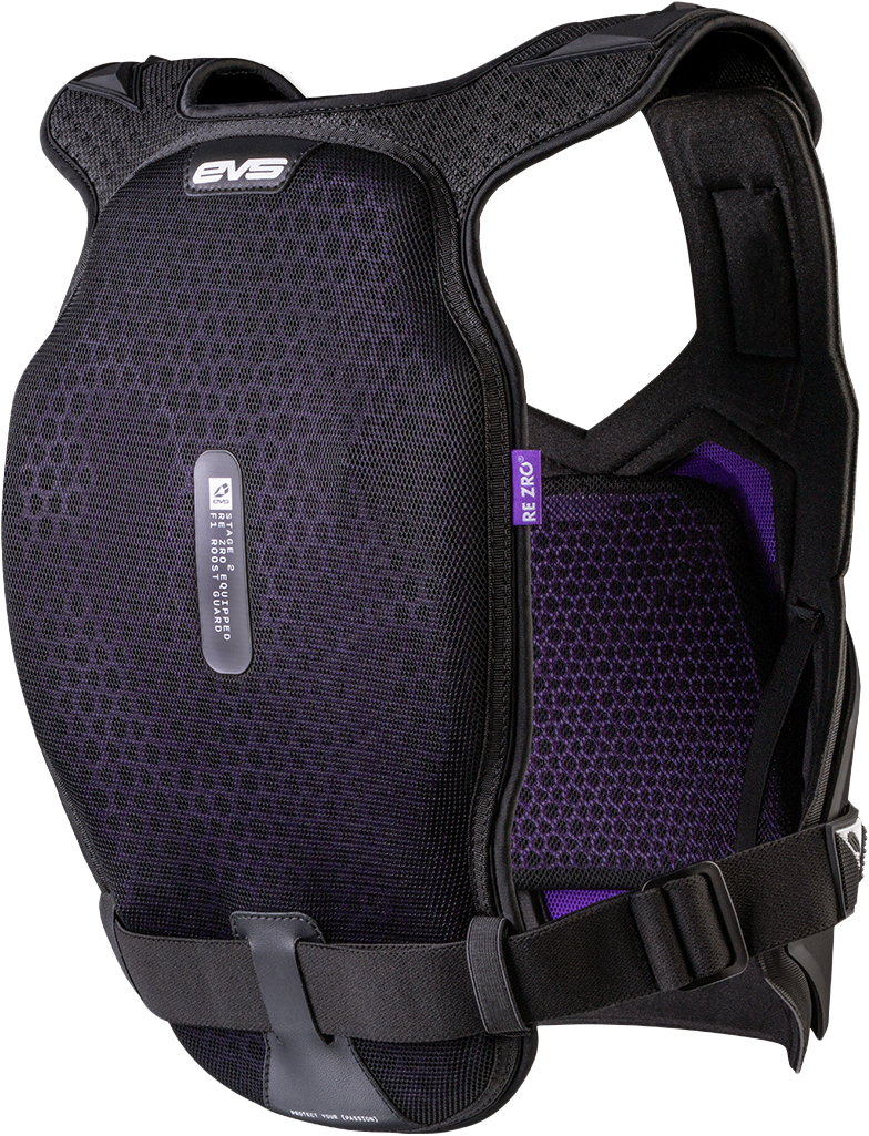 F1 PRO CHEST PROTECTOR W/REZRO BLACK/WHITE SM/MD