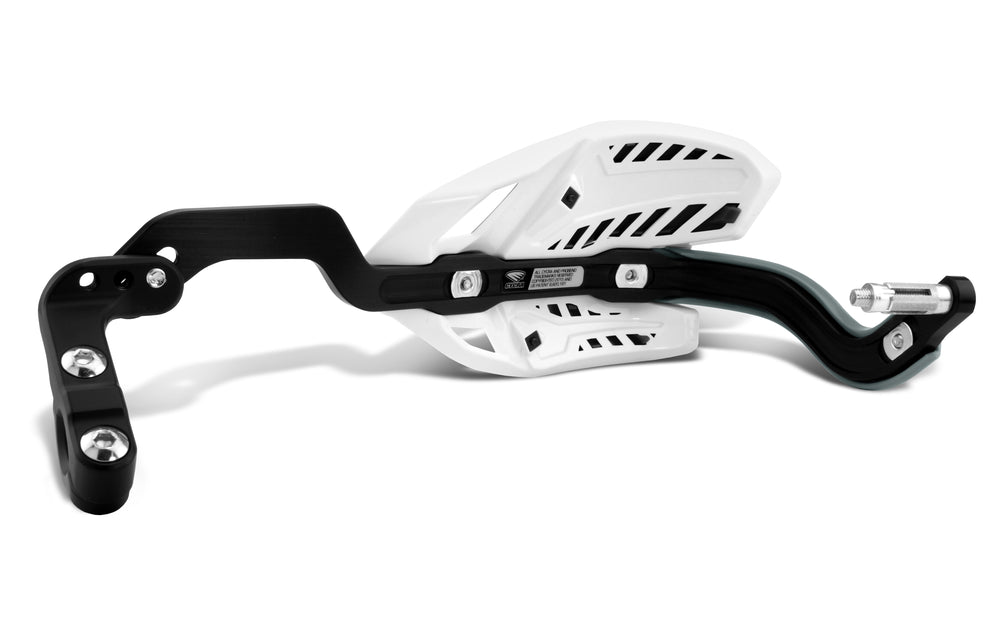 CRM WRAP AROUND HANDGUARDS 7/8" CLAMP - WHITE/BLACK