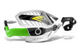 CRM WRAP AROUND HANDGUARDS 7/8" CLAMP - WHITE/GREEN