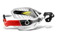 CRM WRAP AROUND HANDGUARDS 1-1/8" CLAMP - WHITE/RED