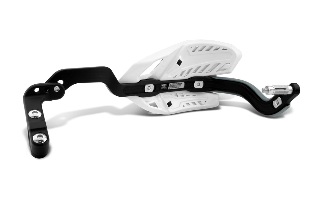 CRM WRAP AROUND HANDGUARDS 1-1/8" CLAMP - WHITE/WHITE
