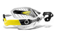 CRM WRAP AROUND HANDGUARDS 1-1/8" CLAMP - WHITE/YELLOW