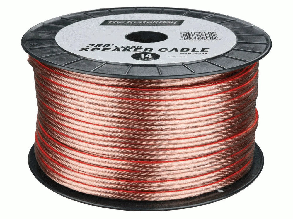 18 GAUGE CLEAR SPEAKER WIRE 1000 FOOT COIL
