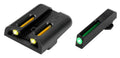 TFO GLOCK LOW SET GREEN FRONT / YELLOW REAR