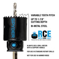 13PIECE BIMETAL HOLE SAW KIT BLACK/BLUE/ORANGE