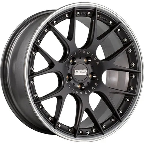BBS CH-RII 21x11.5 5x120 ET36 Satin Black Center Platinum Lip SS Rim Prot Wheel PFS Req w/MS Etching