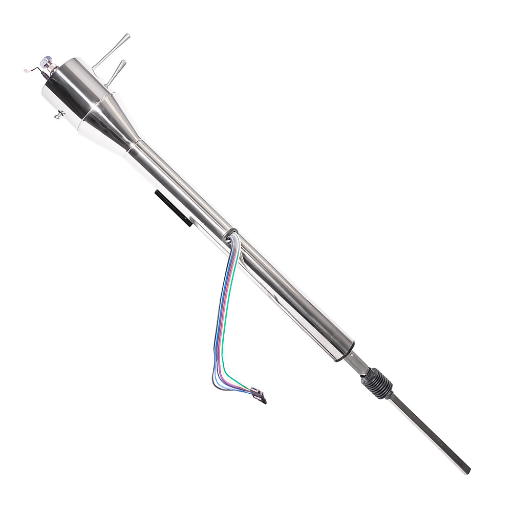 FLOORSHIFT TILT 7076 MOPAR NO KEY POWER STEERING POLISHED