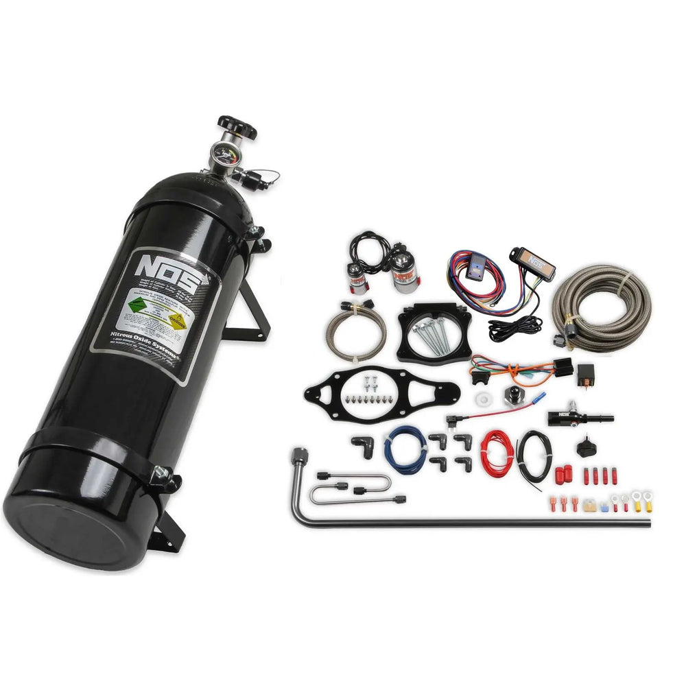 Plate Wet Nitrous System GM 2014-2019 C7 Corvette Nitrous System Black Components W/ 15 Lb Black Bottle NOS