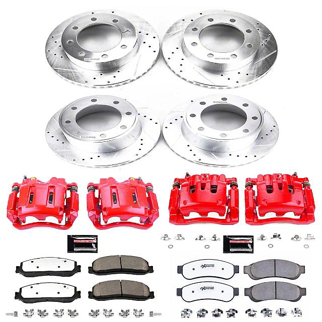 Power Stop 2012 Ford F-250 Super Duty Z23 Evolution Kit w/ Calipers - Front and Rear