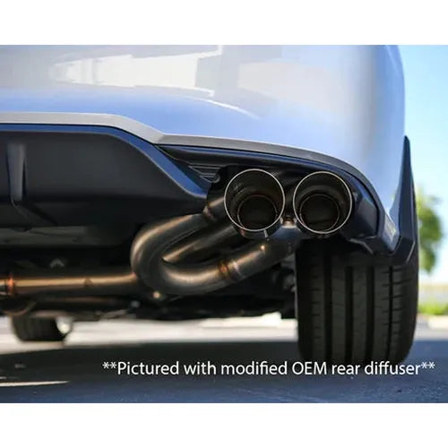 Remark 2022+ Honda Civic Sport Hatchback FL2 (Link Loop) Catback Exhaust Burnt Stainless Steel Tip