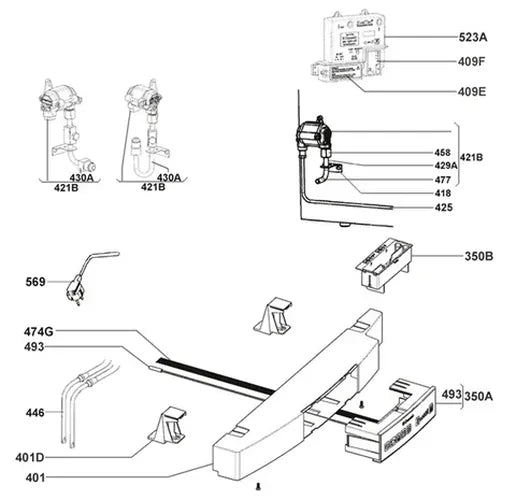 S DOOR ASM L RM8501/05/51