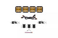 Diode Dynamics SS5 Pro Universal CrossLink 4-Pod Lightbar - Yellow Combo