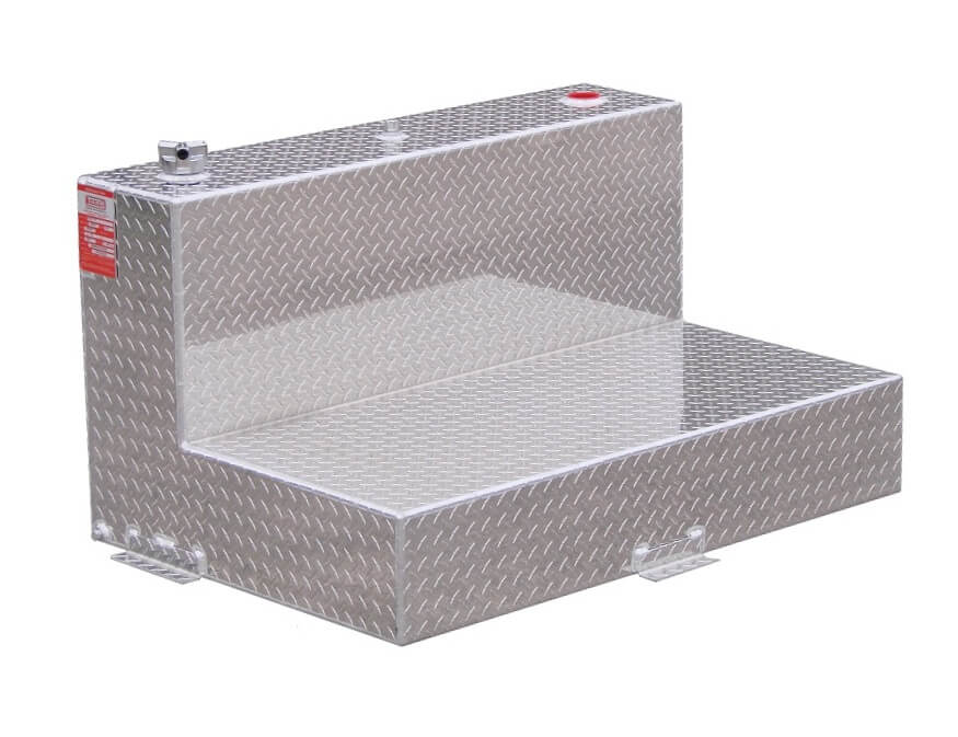 DOT 92 GAL HD SEVERE SERIES LSHAPED REFUELING TANK .190 ALUMINUM