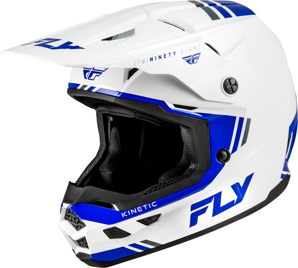 KINETIC VERDICT HELMET WHITE/BLUE/GREY LG