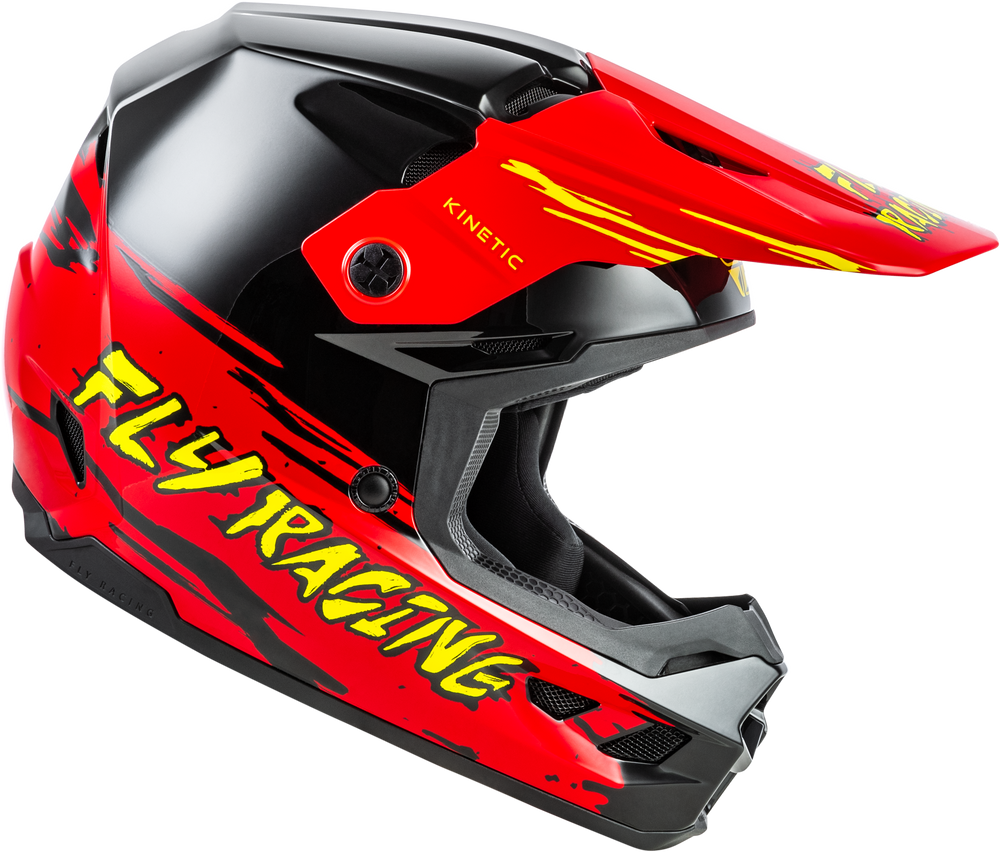 YOUTH KINETIC SURGE HELMET BLACK/RED/YELLOW YS