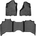 WeatherTech 2019+ RAM 2500/3500 Crew Cab/Mega Cab Front And Rear FloorLiner - Black