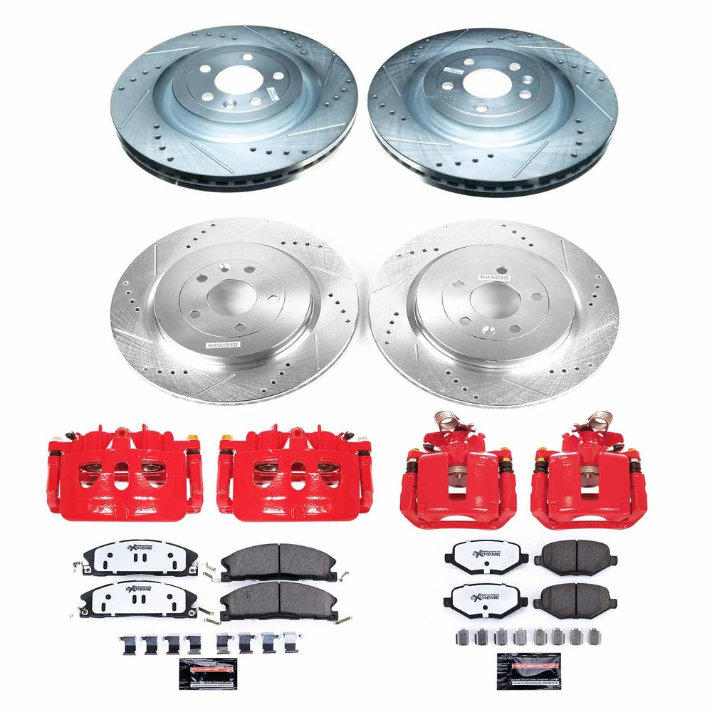 Power Stop 13-19 Ford Police Interceptor Front & Rear Z23 Evolution Sport Brake Kit w/Calipers