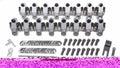 BBC Shaft Rocker Arm Kit w/Brodix SR20 Heads