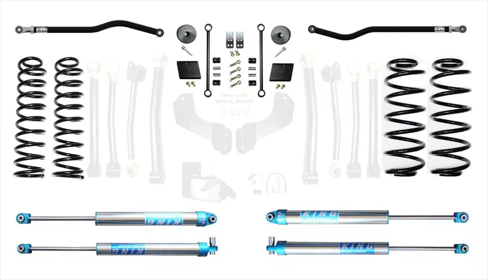 JL 2.5IN HEAVY DUTY ENFORCER OVERLAND LIFT STAGE 1 W/SPEC KING 2.0 SHOCKS