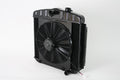 Radiator w/Fans 55-57 Chevy Auto Trans Black