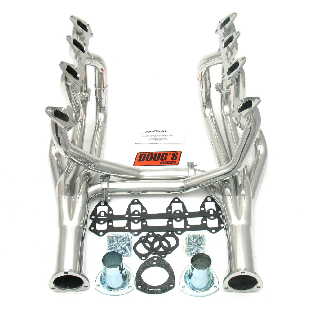 66-70 BBF 390-428 Header Silver Long Tube