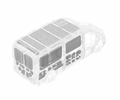 FORD TRANSIT 148 TEMP SHIELD THERMAL INSULATION FULL KIT GREY HIGH ROOF