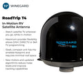 ROADTRIP T4 INMOTION AUTOMATIC SATELLITE ANTENNA BLACK