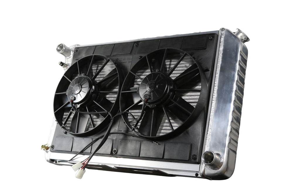 Radiator w/Fans Nova 73-74 Manual Trans Raw