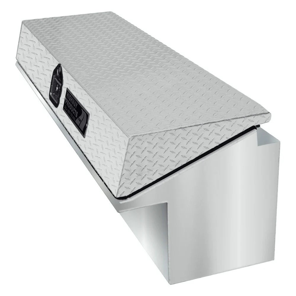 90X16X16 PASSENGER SIDE LOW SIDE TOOL BOX WITH SMOOTH ALUMINUM BASE/LEOPARD LID