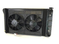 Radiator w/Fans Chevelle 68-72 LS Auto Trans Blk
