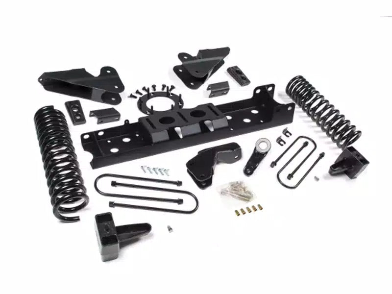 2019 Ram 3500 4  Radius Arm Bracket Gas - 2  Rear Block w/o overload - Nitro Shocks