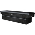 23X20X71 INCH GLOSS BLACK DIAMOND TREAD ALUMINUM CROSSOVER TRUCK BOX