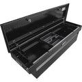 23X20X71 INCH GLOSS BLACK DIAMOND TREAD ALUMINUM CROSSOVER TRUCK BOX