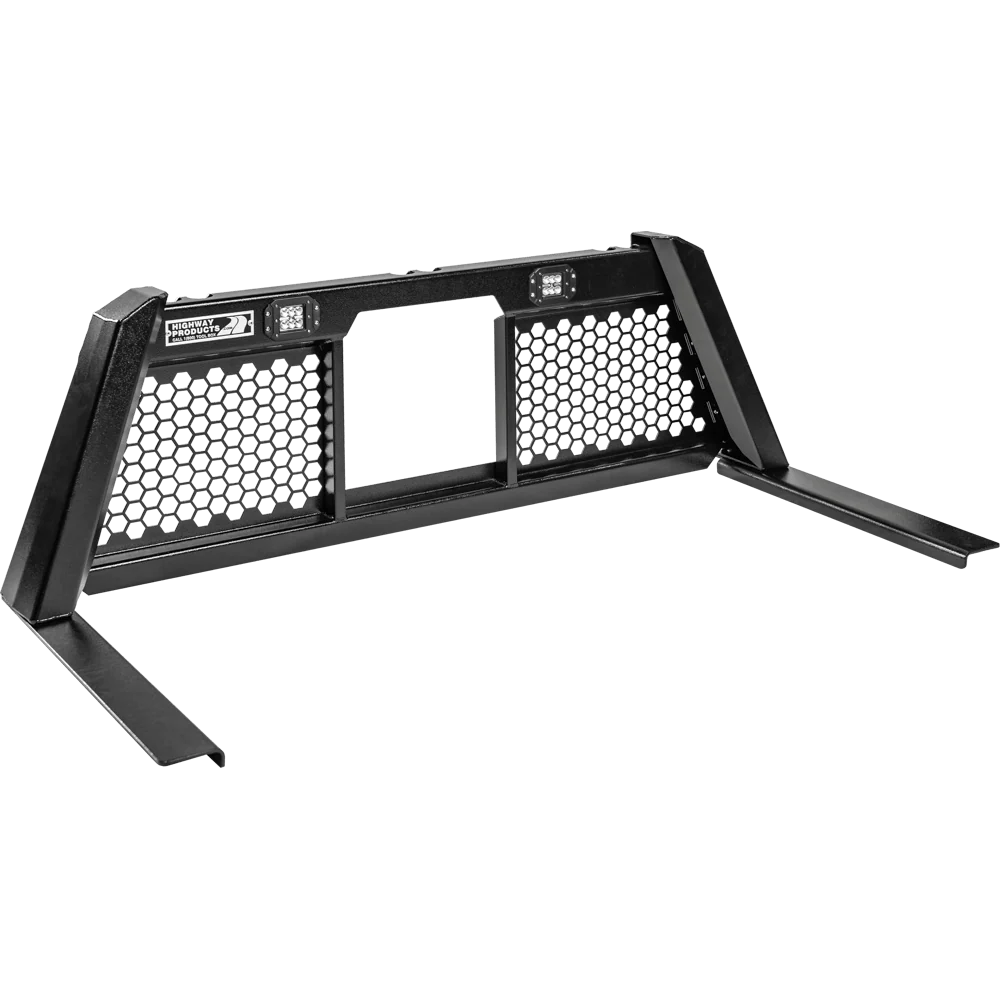 GUARDIAN HD HEADACHE RACK WITH SMOOTH BLACK UPRIGHTS SMOOTH BLACK CENTER SIZE 5