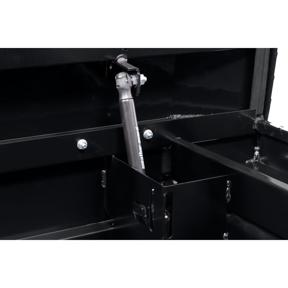 SADDLE BOX ALUMINUM FULL LOW PROFILE GLOSS BLACK 11.0 CU FT