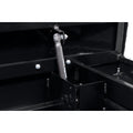 SADDLE BOX ALUMINUM FULL LOW PROFILE GLOSS BLACK 11.0 CU FT