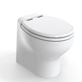 TECMA SILENCE PLUS 2G 24V CERAMIC MARINE TOILET W/MACERATOR/SOFT CLOSE SEAT & COVER WHITE