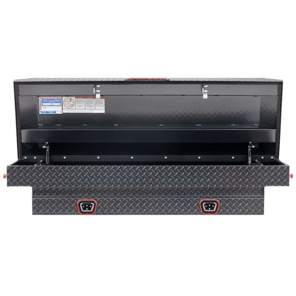 SADDLE BOX ALUMINUM COMPACT GUNMETAL GRAY 7.0 CU FT