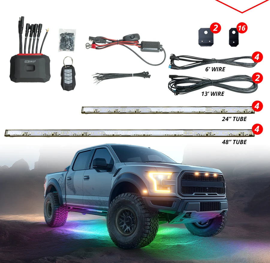 XKMAX ULTRA UNDERGLOW KIT 8FT