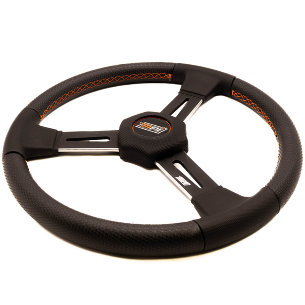 Steering Wheel 15in Flat Carbon 3 Spoke XL Grip