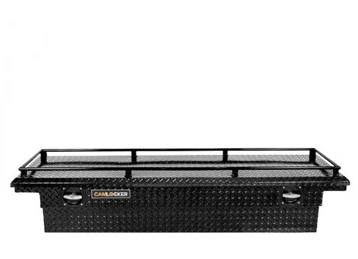 71IN X 20W X 14D CAM LOCKER TOOLBOX GLOSS BLACK LOW PROFILE W/RAIL