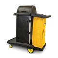 MAXIPLUS DELUXE JANITOR CART BLACK/YELLOW
