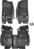 18-22 JEEP WRANGLER JLU 4DR FRONT AND REAR FLOORING MESA SMOKE