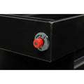 SADDLE BOX STEEL FULL STANDARD GLOSS BLACK 11.0 CU FT