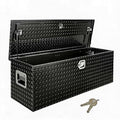 SINGLE LID STEEL CHEST BOX W/OFFSET BLK F/FULLSIZE