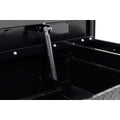 SADDLE BOX ALUMINUM COMPACT LOW PROFILE GLOSS BLACK 8.0 CU FT