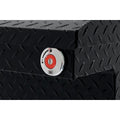 SADDLE BOX ALUMINUM COMPACT LOW PROFILE GLOSS BLACK 8.0 CU FT