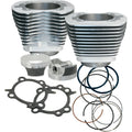 S&S Cycle 07-17 BT 106in Big Bore Cylinder Kit - Silver