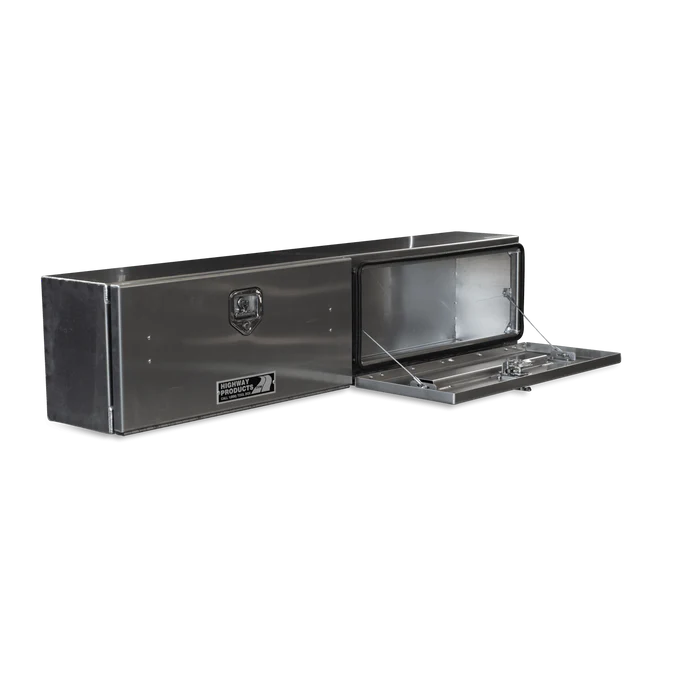 90 X 16 X 13 HIGH SIDE TOOL BOX W/SMOOTH ALUM DOOR & BASE