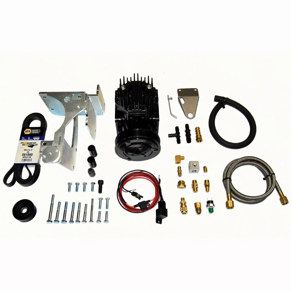 ~(45 lbs. 17X13X13)~ Jeep TJ York Mini On Board Air Kit For 97-98 Wrangler TJ 4.0 Liter with A/C OffRoadOnly